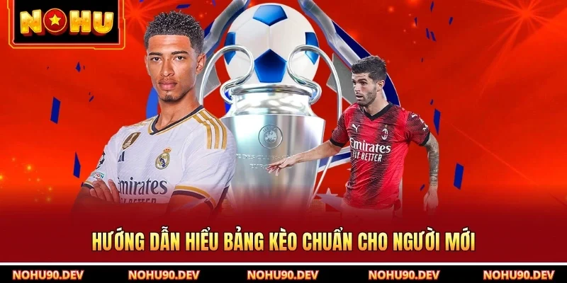 Hướng dẫn hiểu bảng kèo chuẩn cho người mới